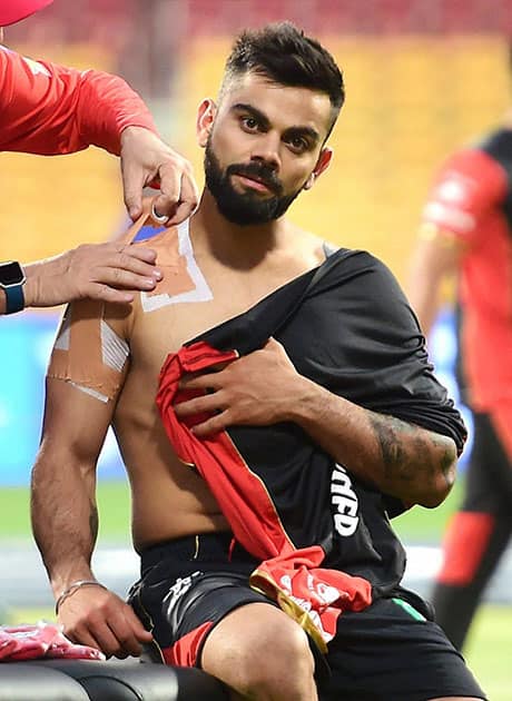 Virat Kohli at practice session