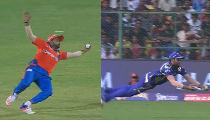 WATCH: One day, two stunners! Suresh Raina or Rohit Sharma – Who produced best catch of IPL 2017?