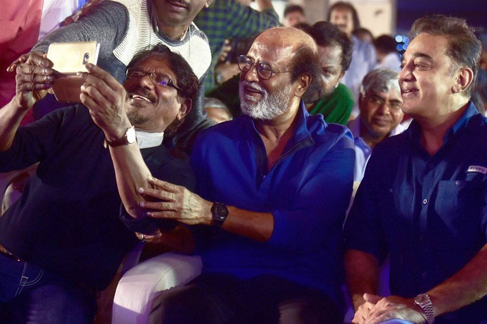 Tamil actors Rajinikanth and Kamal Haasan