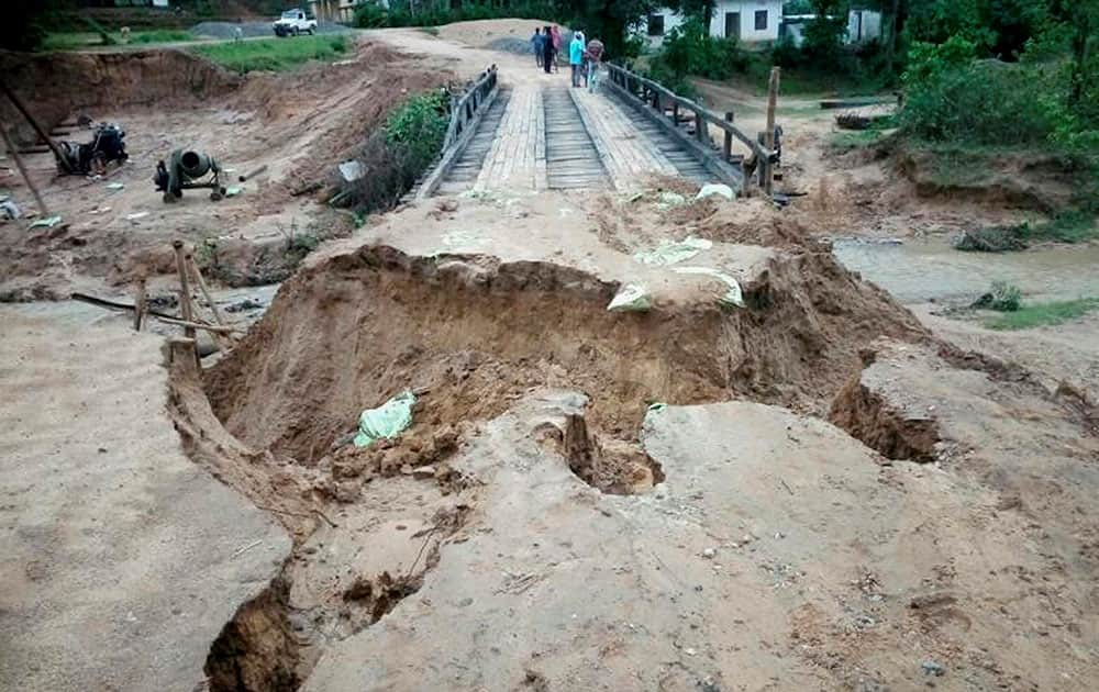 Heavy rain in Meghalaya