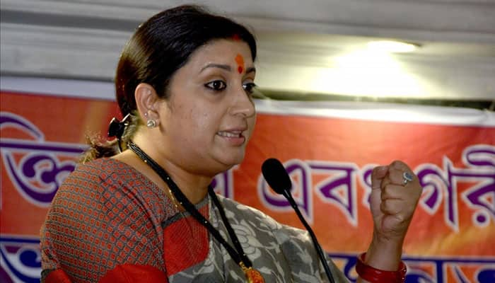 Popularity of Trinamool Congress, other parties declining in Bengal: Smriti Irani