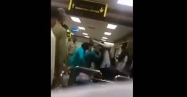 Shocking! Pak cop brutally thrashes woman, daughter at airport; gets suspended: WATCH