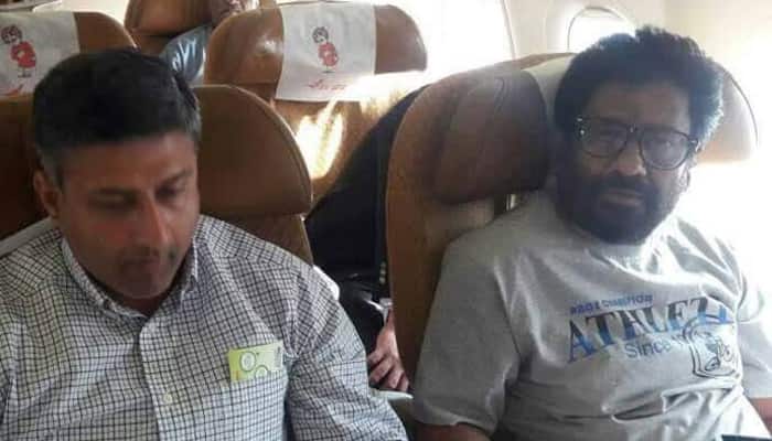 Shiv Sena MP Ravindra Gaikwad boards Air India flight, travels business class