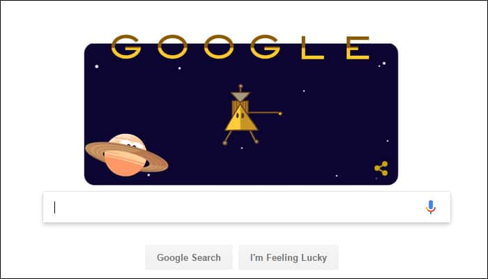 NASA&#039;s Cassini begins &#039;Grand Finale&#039; at Saturn: Google commemorates milestone with a doodle