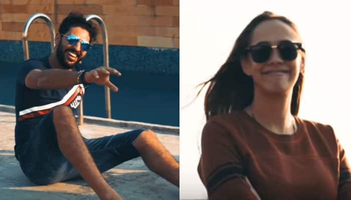 WATCH: Yuvraj Singh cannot stop laughing after another cricket-related goof-up by wife Hazel Keech