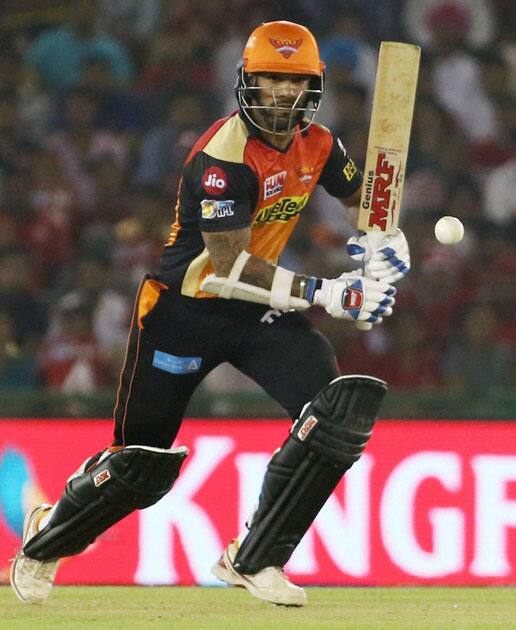 Shikhar Dhawan plays a shot