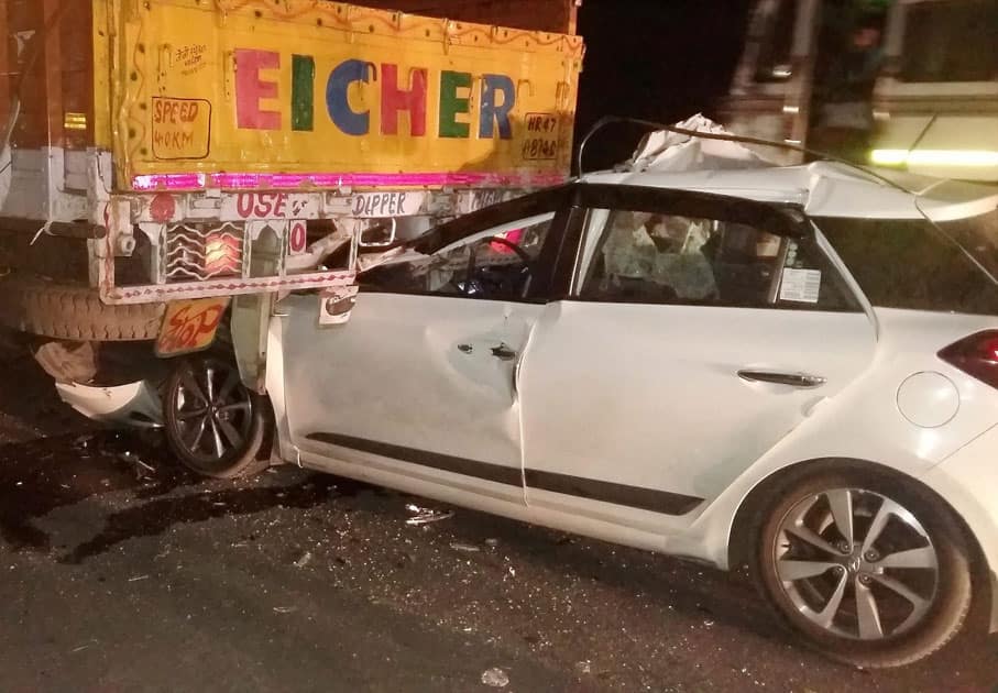 Accident in Gurugram