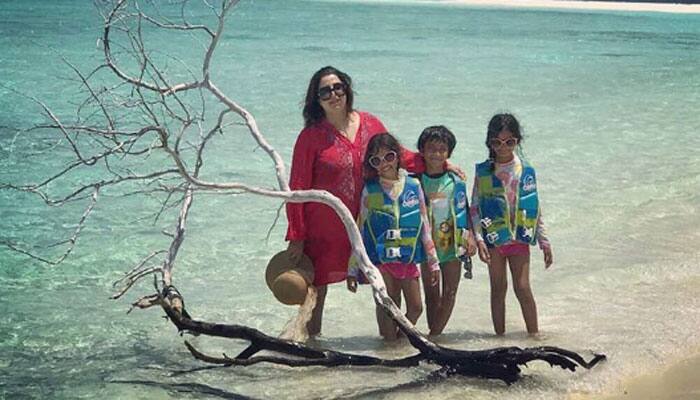 Farah Khan and her children are beating the heat in Maldives