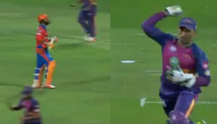 WATCH: MS Dhoni produces another brilliant run-out for Rising Pune Supergiants to dismiss Dinesh Karthik