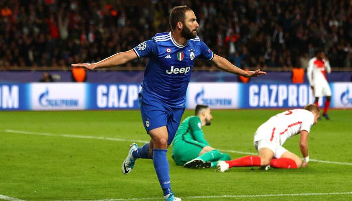 UEFA Champions League: Juventus close on final as Gonzalo Higuain&#039;s double strike hurts Monaco