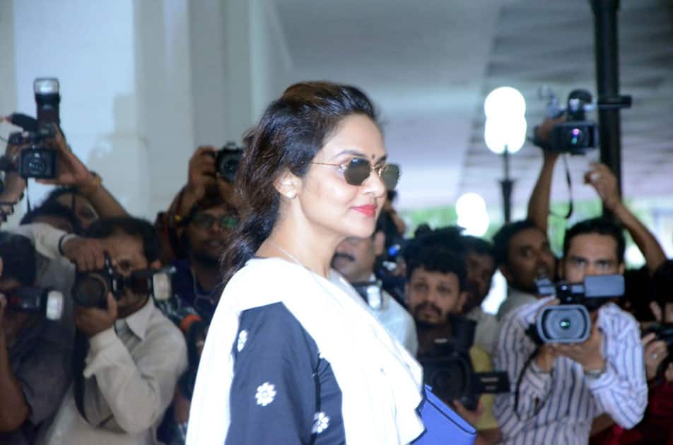 Actress Madhoo Shah arrives