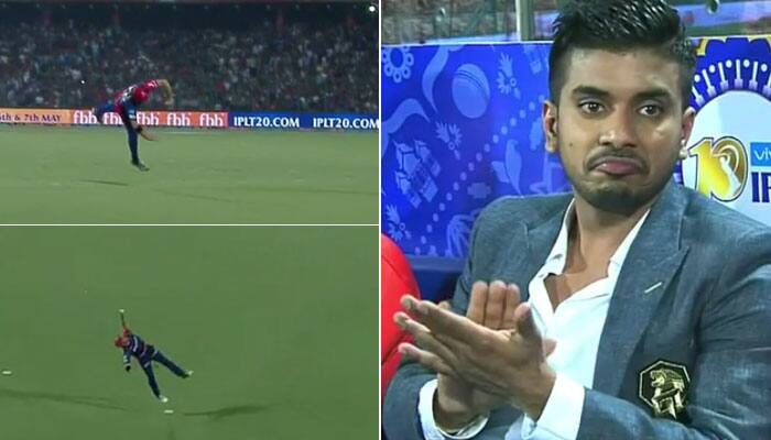 WATCH: Corey Anderson&#039;s jaw-dropping catch leaves Gujarat Lions owner Keshav Bansal with no option but to applause