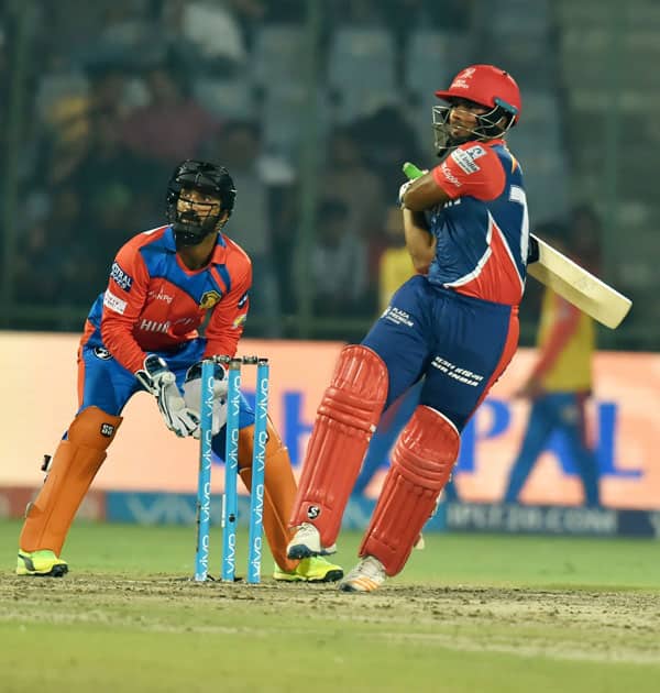 Delhi Daredevils batsman Rishabh Pant plays Delhi Daredevils batsman Rishabh Pant plays