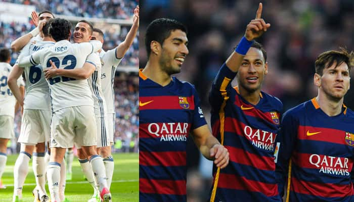 La Liga: Real Madrid thrash Granada 4-0; Barcelona&#039;s MSN cross 100-goal mark with 4-1 win over Villarreal