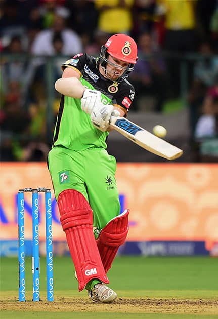 Travis Head plays a shot during the IPL match