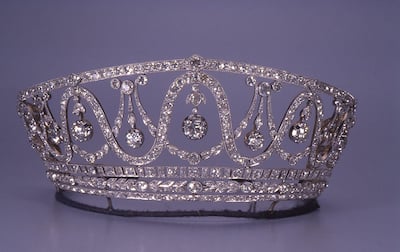 gold and platinum tiara adorned with 367 diamonds that once belonged to a duchess