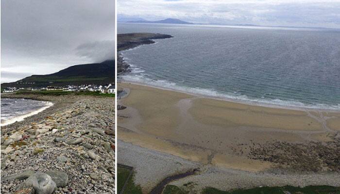 Irish beach reappears 33 years after vanishing into Atlantic Ocean
