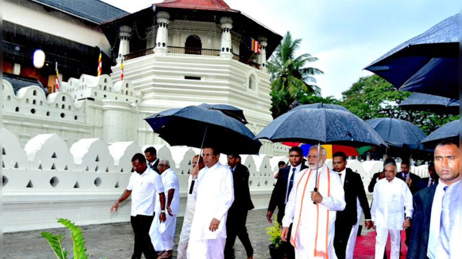 PM Narendra Modi visits 'iconic' Temple of Sacred Tooth in Sri Lanka's ...