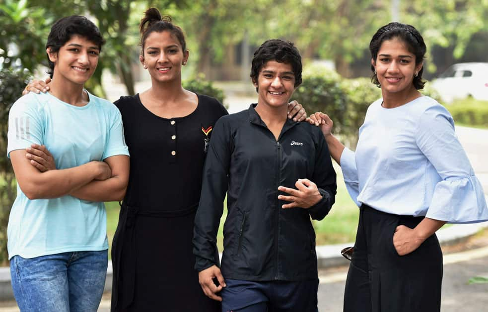 Phogat sisters at Asian Wrestling Championship 2017