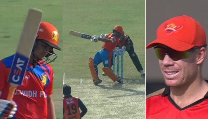 WATCH: Record-equaling Ishan Kishan reaches 50 with one-handed six, stuns SRH captain David Warner