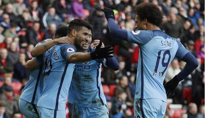 EPL Saturday Report: Riyad Mahrez slip spares Manchester City, Swansea close on safety