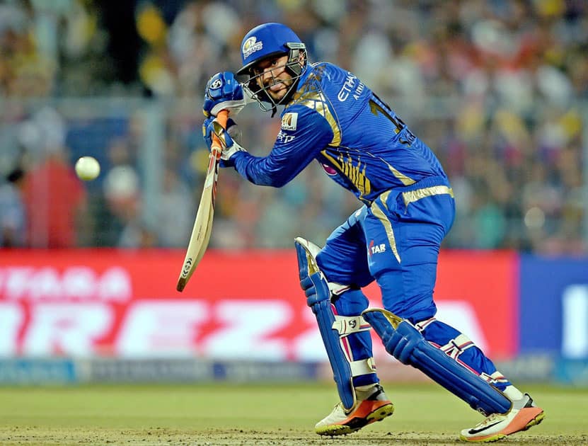 Sourav Tiwary plays a shot