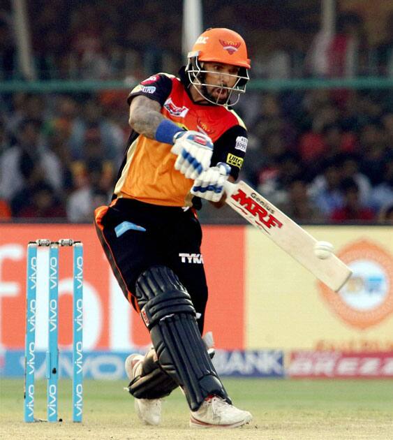 Shikhar Dhawan plays a shot