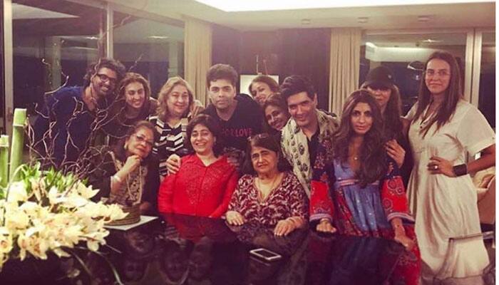 Karan Johar celebrates success of &#039;Baahubali 2&#039; with friends