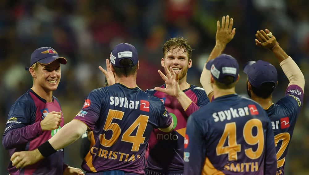 Washington Sundar celebrates the wicket of Ambati Rayudu