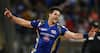 Mumbai Indians bowler Mitchell Mcclenaghan celebrates