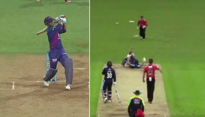 WATCH: Comical Gary Ballance tumble manages to share limelight with MS Dhoni special on hectic IPL day