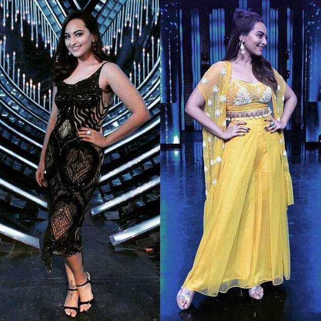 Two looks for #NachBaliye8 yesterday