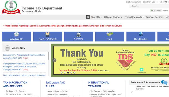 I-T dept disloses names of 5 defaulters in Delhi