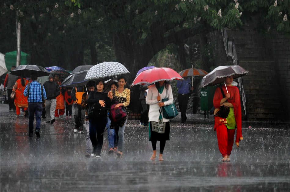 Rain in Shimla