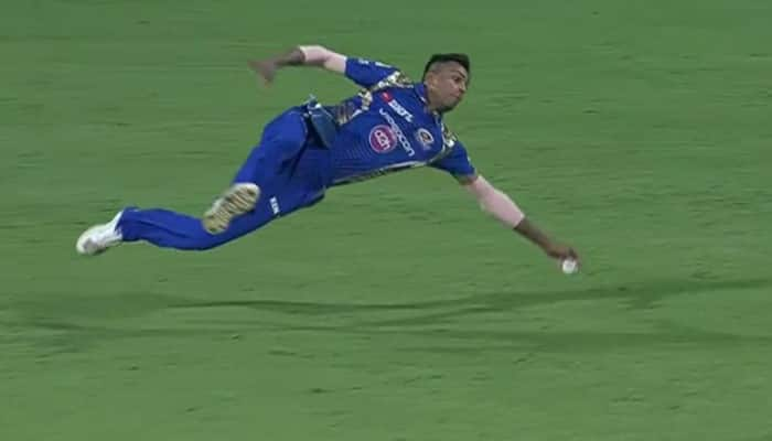 WATCH: Livewire Hardik Pandya sets wet Bengaluru on fire with brilliant fielding in IPL Qualifier 2