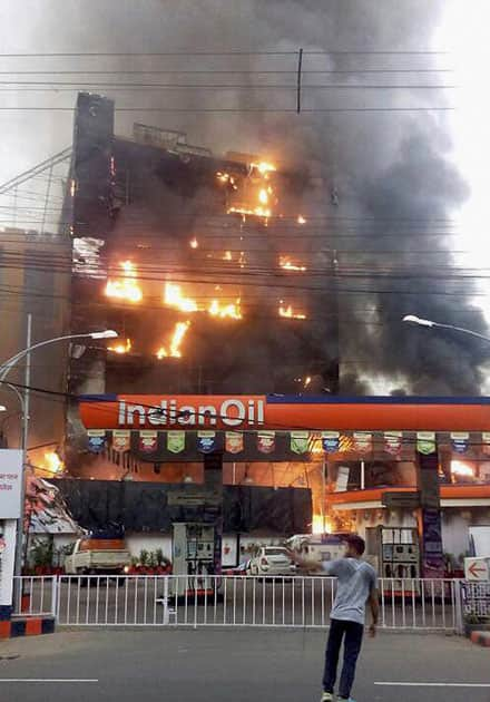 Fire in Patna mall