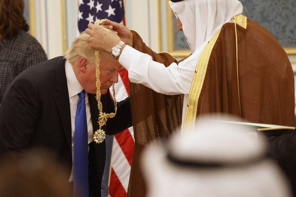 Donald Trump, Melania Trump, King Salman