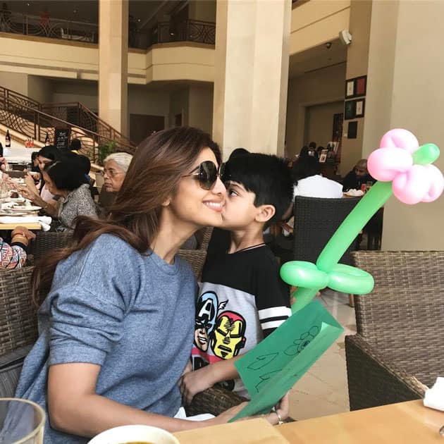 My son gave birth to the mother in me- shilpa shetty