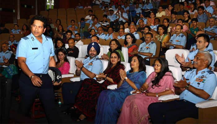 Sachin Tendulkar enjoys screening of his biopic with Indian Armed Forces! - See pic