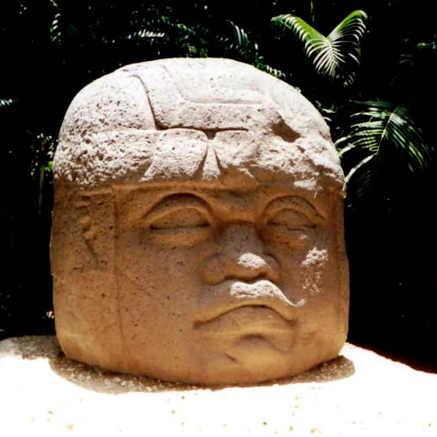 Olmec colossal heads, Mexico