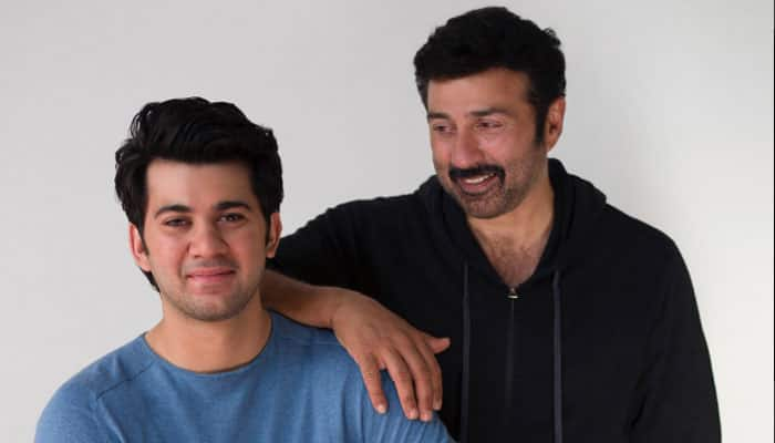 Sunny Deol can&#039;t get enough of son Karan Doel&#039;s first day at work! See PIC