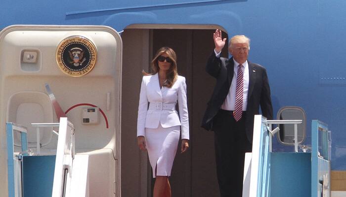 Melania swats Donald Trump&#039;s hand away in Israel - Watch