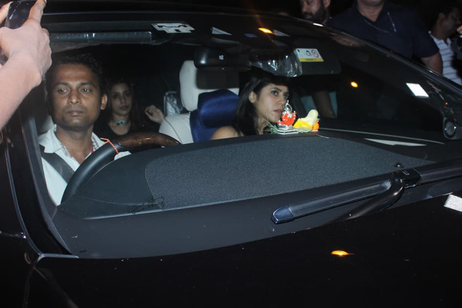 Ekta Kapoor during Karan Johar`s 45th birthday party