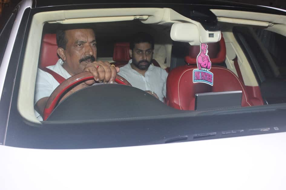 Abhishek Bachchan during Karan Johar`s 45th birthday party