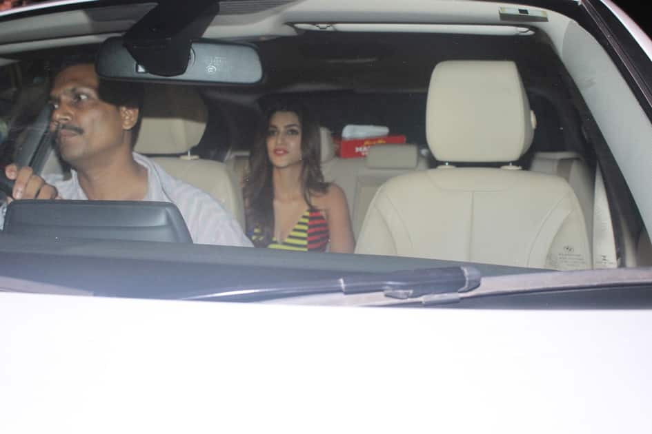 Actress Kriti Sanon during Karan Johar`s 45th birthday party