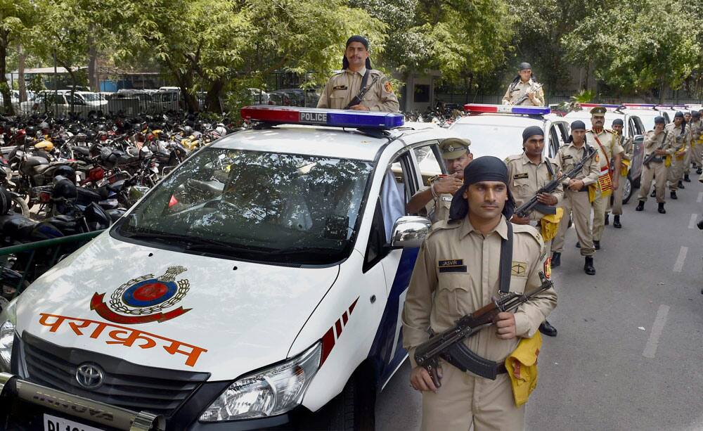 Delhi Police Commissioner Amulya Patnaik flags off Delhi Police Commissioner Amulya Patnaik flags off