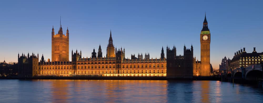 The Palace of Westminster, London