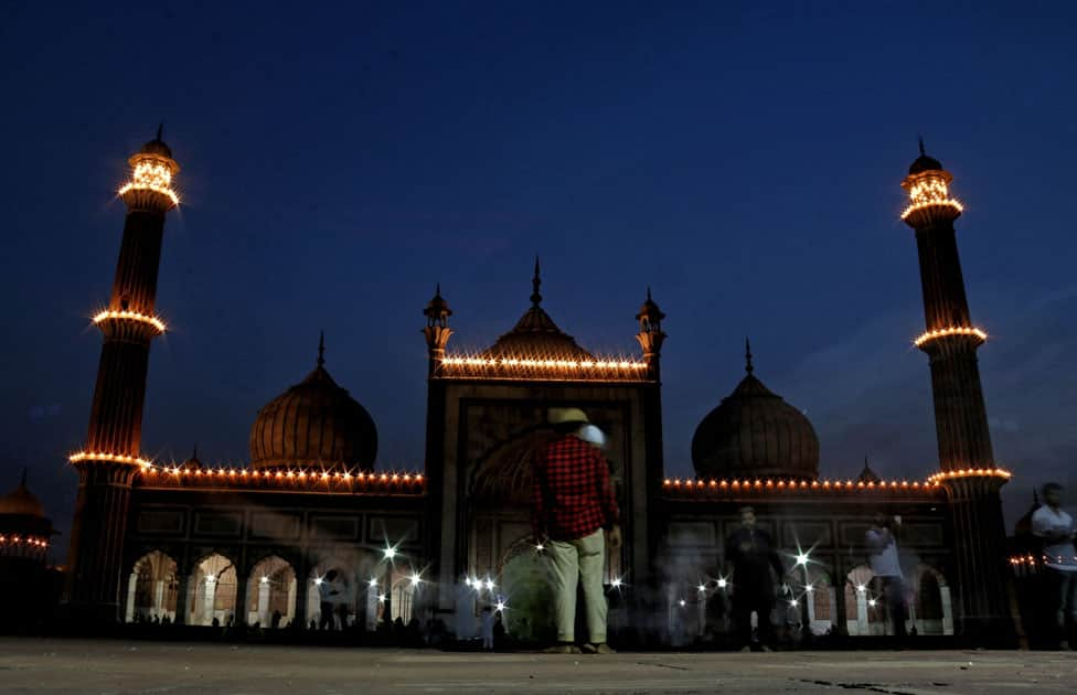 A view of Jama Masjid on the eve of Ramadan