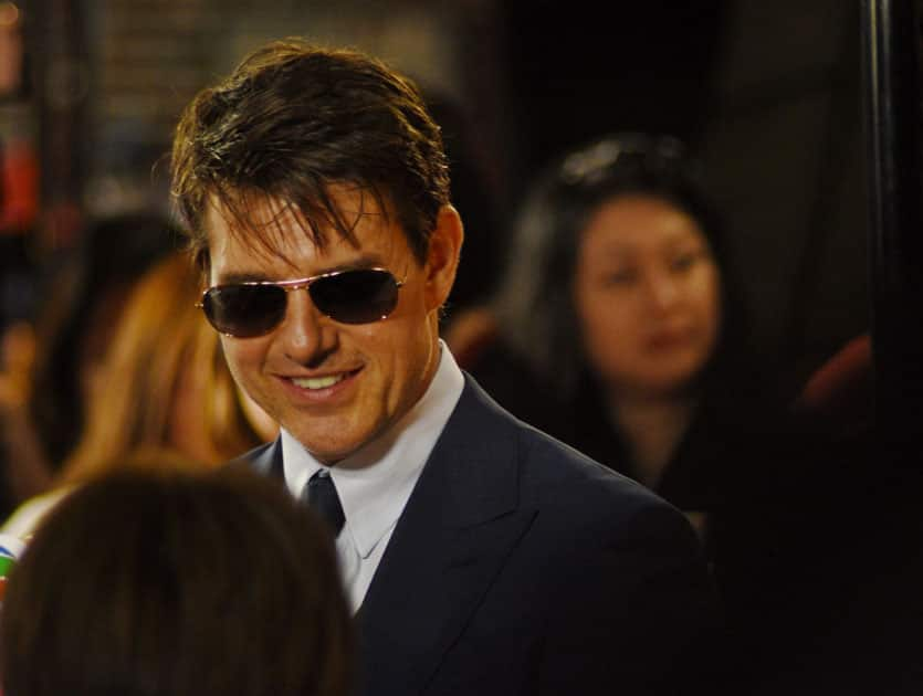 Actor Tom Cruise attends a premiere ceremony of the film 