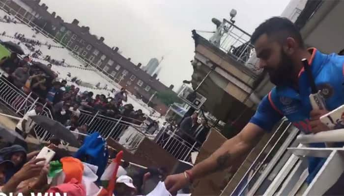 WATCH: After win over New Zealand, skipper Virat Kohli obliges fans by giving autographs